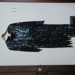 Vintage Reena Creations silk sequined dress